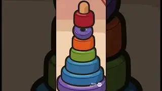 Ring Stacking Toy Play! 🟠🧸