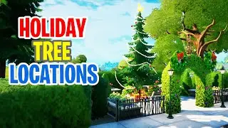 Dance at Different Holiday Trees *All Locations* Fortnite Operation Snowdown Challenge