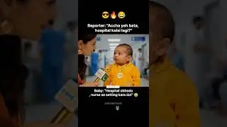 &ldquo;Baccha ka Hospital Wala Funny Dialogue😂🤣#funny #hospital #newsupdate #nurse #funnybaby #funnyshorts