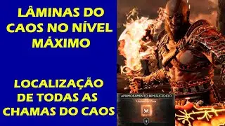 God of War Ragnarok - Localiza&ccedil;&atilde;o de Todas as Chamas do Caos - L&acirc;minas do Caos no N&iacute;vel M&aacute;ximo