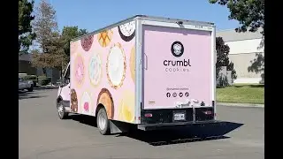 Crumbl Cookies Box Truck Full Graphic Vinyl Wrap