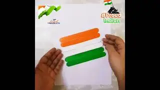 National Flag Drawing With Popscile Icecream Sticks#Icecream sticks#shorts