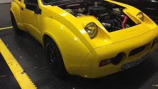 Midas Kit car wrapped in 3M gloss yellow
