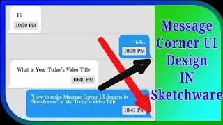 How to make Message Corners UI design in Sketchware || Gliese Developer ||