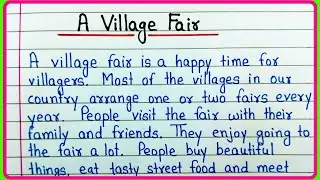 A Village Fair Essay | Essay On Village Fair | A Village Fair Paragraph | Village Fair Essay