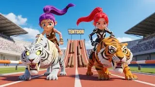 Rumi Saber-Toothed Tiger Racing Championship Jeet Leti Hai - KPOP Demon Hunters