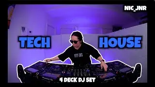 NIC_JNR - 4 DECKS | TECH HOUSE MIX | Joel Corry, Sean Paul, Riordan, KIMMIC, WhO | PIONEER CDJ3000
