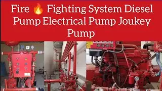 Fire Pump Diesel Pump Electrical Pump Jockey Pump Installation || Fire Fighting Sensory Line System