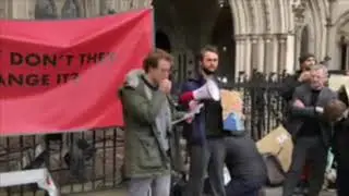 Sebastien Kaye outside the High Court