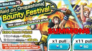 NEW ONI NAMI AND USOPP SUMMONS ONE PIECE BOUNTY RUSH OPBR