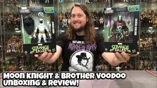 Moon Knight & Brother Voodoo Strange Tales Marvel Legends Unboxing & Review!