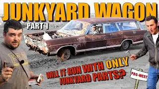 JUNKYARD Wagon BUILD With ONLY JUNKYARD PARTS! Abandoned 53 Years Ago!