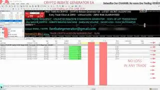 CRYPTO REBATE GENERATOR EA 27th JUNE 2020 - FOREX NO LOSS STRATEGY, ALGO TRADING IN CRYPTO