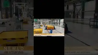 40 Tons Railway Transfer Cart,Workshop Remote Control Electric Transfer Trolley #tech #transporter