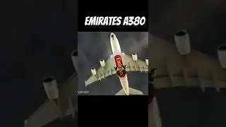 Epic A380 night departure over head #aviation #airbus #airbusa380 #emirates #engineglow #boeing