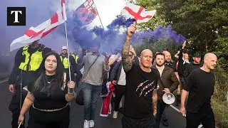 Violence Erupts As Anti-Migrant Protestors March In Epping