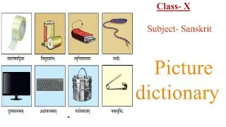 class 10, sanskrit, picture dictionary