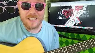 Green Day - Father Of All... // easy guitar lesson tabs easy chords beginner tutorial strumming