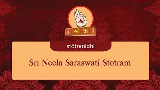 Sri Neela Saraswati Stotram - Stotra Nidhi