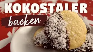 leckere Kokostaler backen | Weihnachtsgeb&auml;ck mit M&uuml;rbeteig