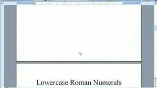 Sections and Page Numbers for Thesis