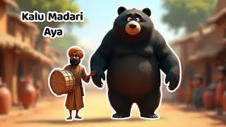 Kalu Madari 3D Dancing Cartoon | New Hindi Cartoon Song & Best 3D Rhymes | Kids Rhymes