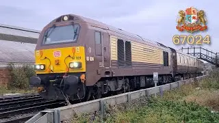 Class 67 with The Belmond British Pullman at Gillingham, Kent.