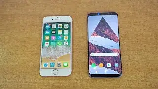 iPhone 7 iOS 11 vs Samsung Galaxy S8 Android 7.0 Nougat - Speed Test! (4K)