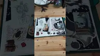 Spooky Junk Journal Collage | Halloween Mixed Media Art Playtime