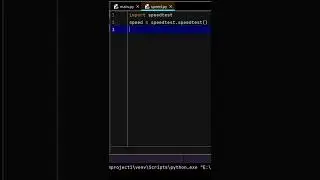 How to check internet speed using python😯😱||shortcut tricks in python😀 