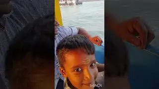 Traveling  From Mumbai to Alibuag  sea  route journey  with cute special guest ...