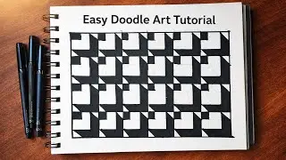 Day 40 - Easy Doodle Art Tutorial #doodle #doodleart #easy #drawing #art #zentangle #zen