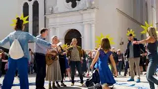 Flashmob zur Europawahl 2024 