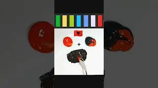 Science of Mixed Flags: Color Combinations Explained #oddlysatisfying #colormixingmagic