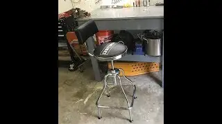 Craftsman  adjustable hydraulic  stool, assembly and review