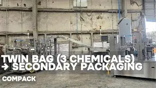 Rotary packaging machine for Twin Bag Filling to Secondary Packaging