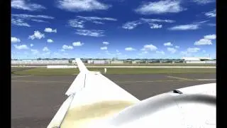 Air France Beechcraft 1900-D landing at Charles de Gaules. 