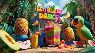 TROPICAL FRUIT PARTY | FUN Dance and Learning SONG for KIDS