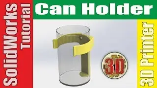 ✔ Can Holder | SolidWorks Tutorial | 3D Printer
