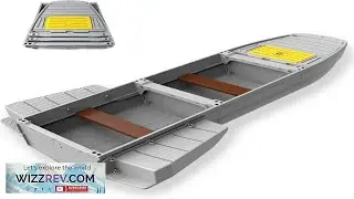 Fishing Boat Folding Pontoon Boat Fits in Car Trunk Portable Modular