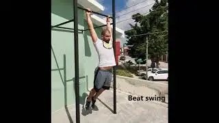 Complex skill w/ towel T2B 6 Beat swings +4 Half toes to bar +2 Toes to bar. Bulgaros Team CrossFit
