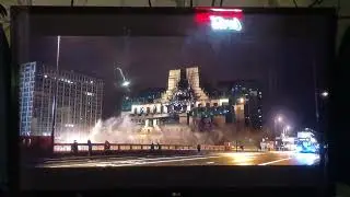MI6 Explosion ahead of Boat Chase scene