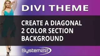 Divi Theme Create A Diagonal 2 Color Section Background