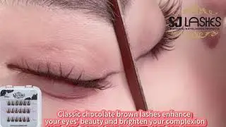 Brown Pre-Cut DIY Cluster Lashes Private Label Eyelash Factory #lashfactory #clusterlashesfactory
