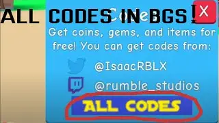 ALL CODES in BGS!!! Roblox BubbleGum Simulator