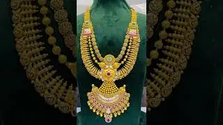 beautiful gold necklace #necklace gold, #weddingaccessories, #indianjewellery