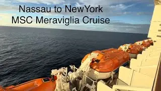 Nassau Bahama Atlantic Ocean to NewYork USA Ship MSC Meraviglia Caribbean Cruise