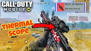 Ultimate 🤯 ARCTIC 50 Mythic SNIPER with thermal scope One Shot One Kill In Cod mobile 