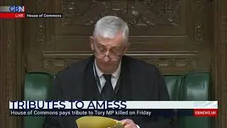 Sir Lindsay Hoyle, Speaker of the House of Commons, leads the tributes to Sir David Amess MP