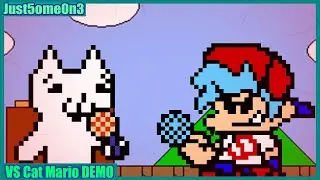Friday Night Funkin' Rage Mix VS Cat Mario DEMO | FNF MOD [Unfair/Fair] | 2 SONGS